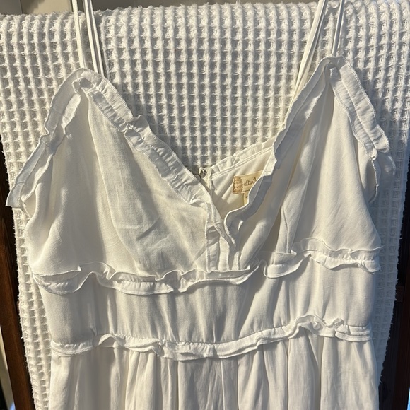 White Ruffle Romper - Picture 3 of 5
